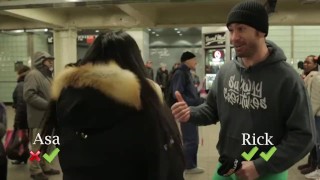 No Pants Subway Ride Challenge with Asa Akira and Subway Creatures