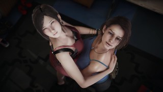 Resident Evil – Lesbian – Jill Valentine x Ada Wong – 3D Porn